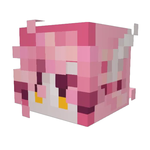eleyndrops Minecraft avatar head, 3D render