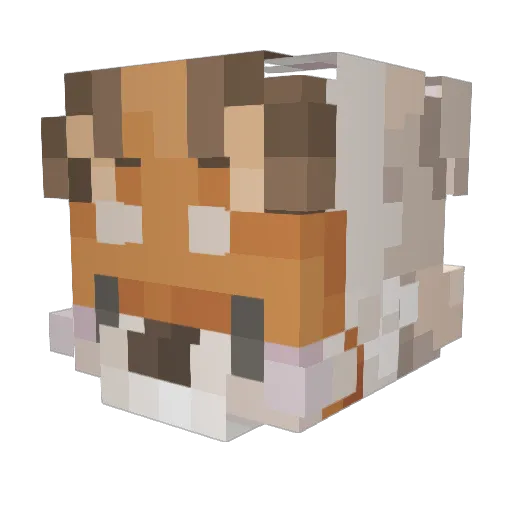 elf_523 Minecraft avatar head, 3D render