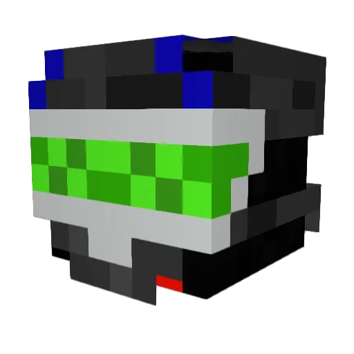 elfakka Minecraft avatar head, 3D render