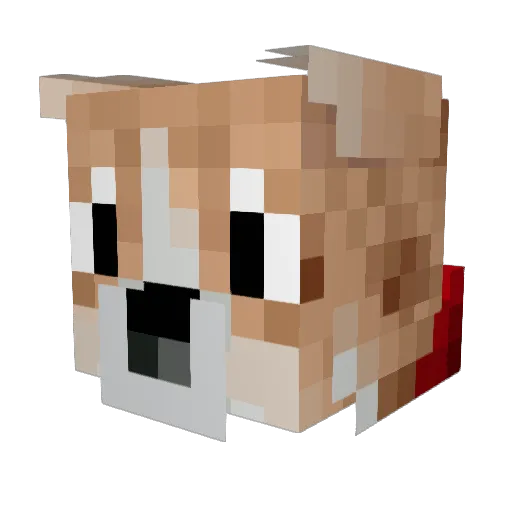 elfalfa Minecraft avatar head, 3D render