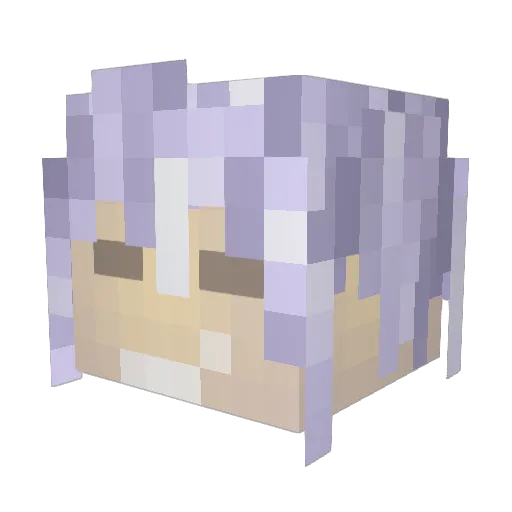 elfanyr Minecraft avatar head, 3D render
