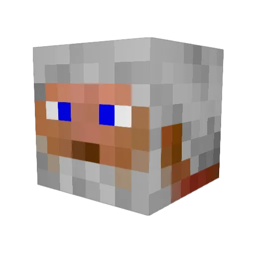 elfbob Minecraft avatar head, 3D render