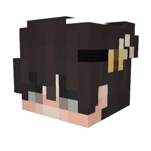 elfboyv Minecraft avatar head, 3D render