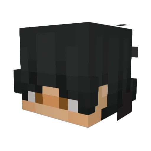 elfelax_ Minecraft avatar head, 3D render