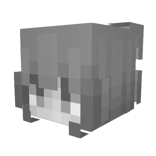 elfiria_ Minecraft avatar head, 3D render