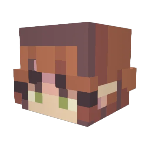 elfmaker1133 Minecraft avatar head, 3D render
