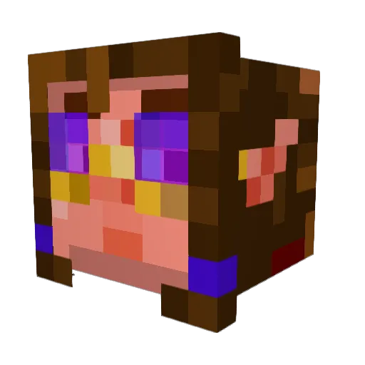 elfsucc Minecraft avatar head, 3D render