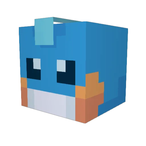 elgaspi1 Minecraft avatar head, 3D render