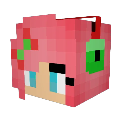 elgatonegro657 Minecraft avatar head, 3D render