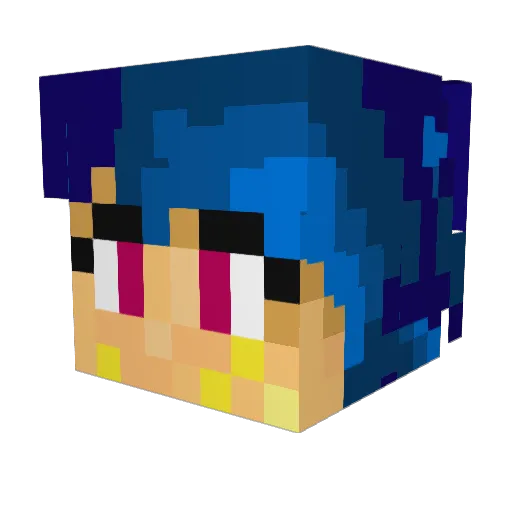 elgero123 Minecraft avatar head, 3D render