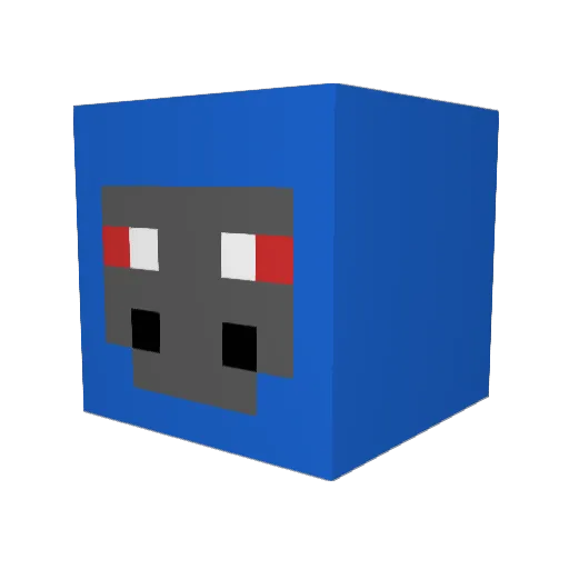elggu22 Minecraft avatar head, 3D render