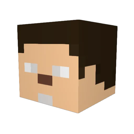 elgin99 Minecraft avatar head, 3D render