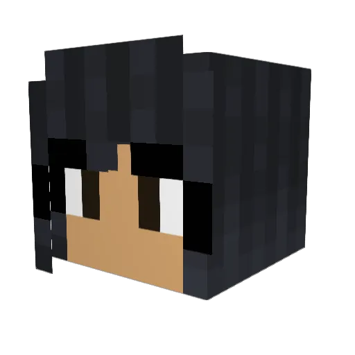 elh1 Minecraft avatar head, 3D render