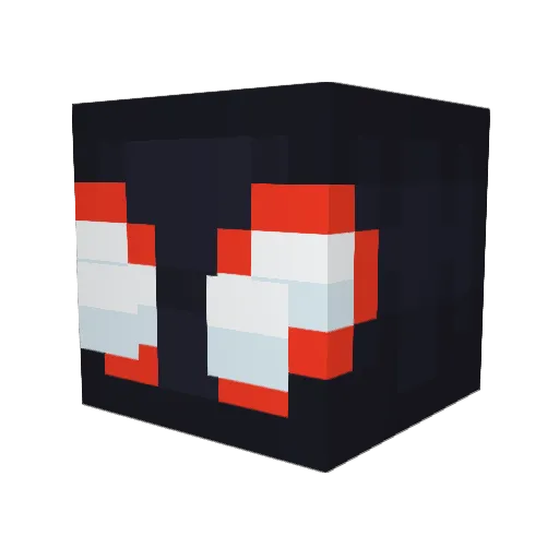 elhamj Minecraft avatar head, 3D render