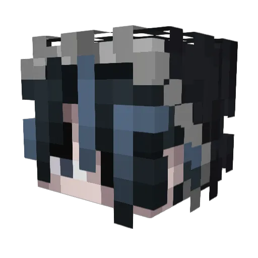 elholic_ Minecraft avatar head, 3D render