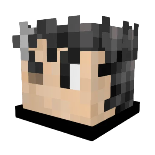 eli3090 Minecraft avatar head, 3D render