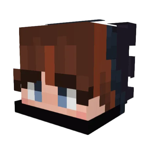 eli543 Minecraft avatar head, 3D render