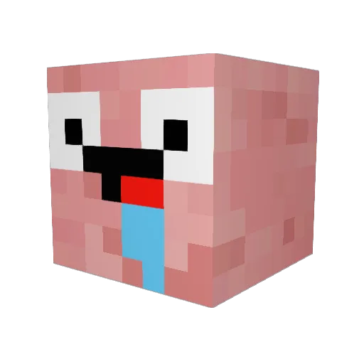 eliasandersen Minecraft avatar head, 3D render