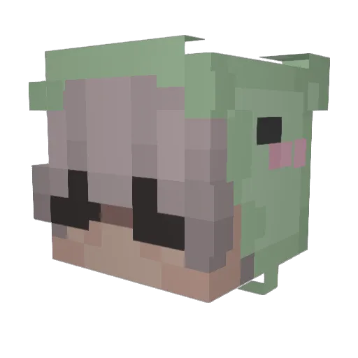 eliasblod Minecraft avatar head, 3D render