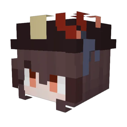 eliashoria Minecraft avatar head, 3D render