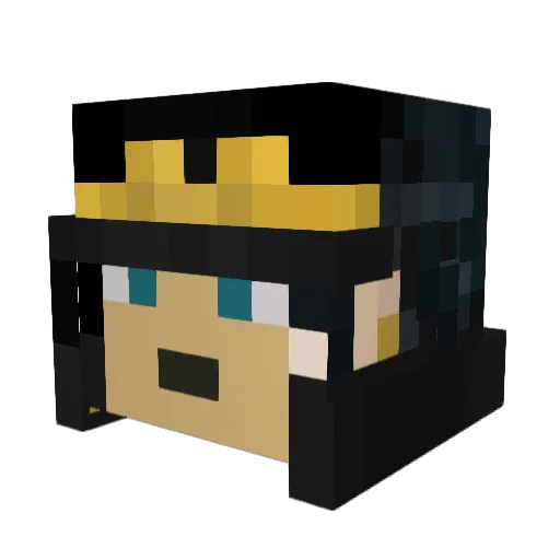 eliasotis Minecraft avatar head, 3D render