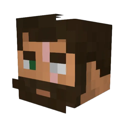 elib92 Minecraft avatar head, 3D render