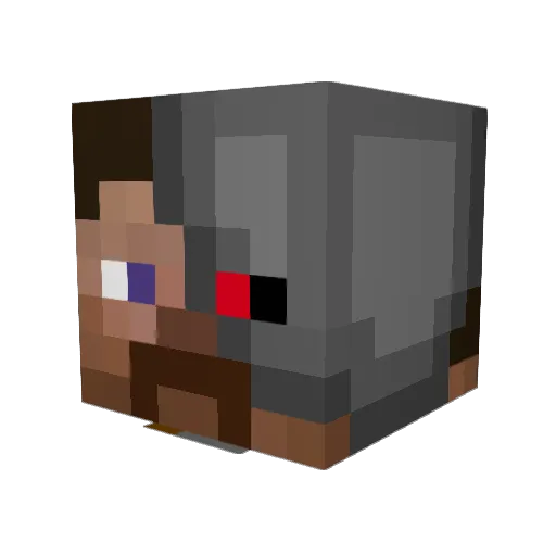 elibigeboy Minecraft avatar head, 3D render