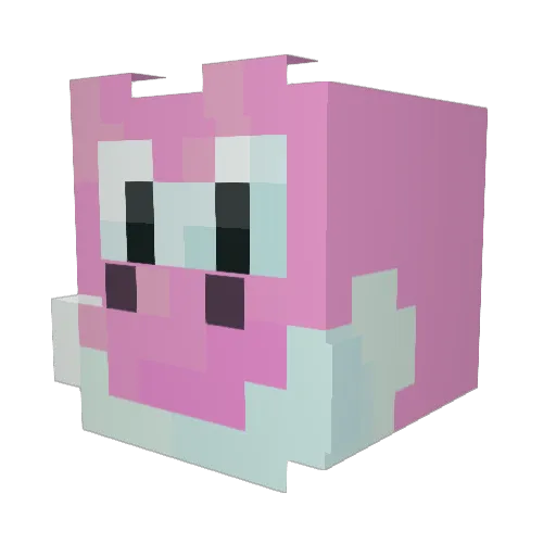 eliciaa Minecraft avatar head, 3D render