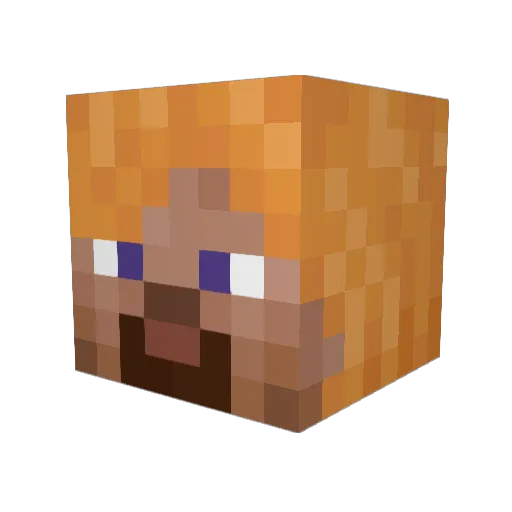 elidzz Minecraft avatar head, 3D render
