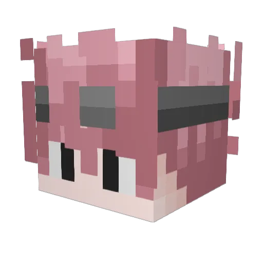 elieas Minecraft avatar head, 3D render