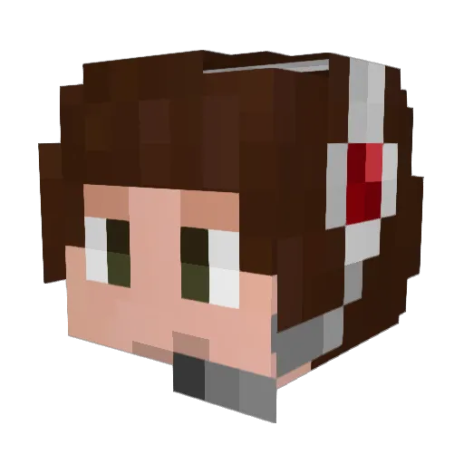 elifannt Minecraft avatar head, 3D render