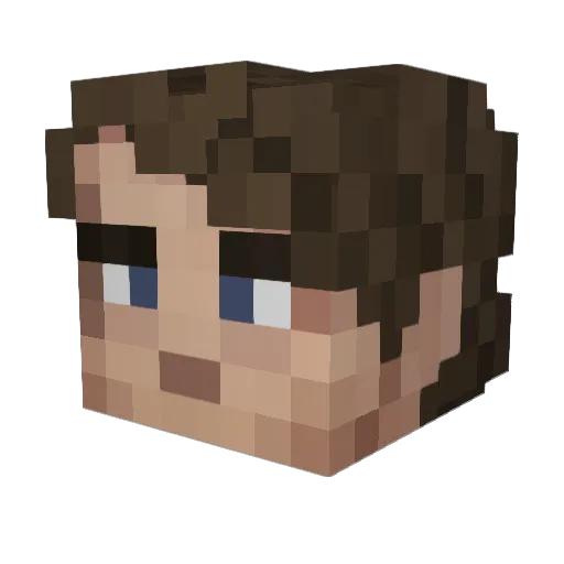 eliguh24 Minecraft avatar head, 3D render