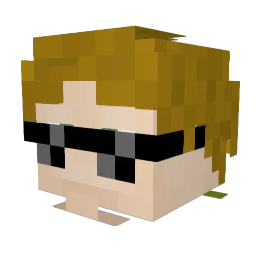 elijah607 Minecraft avatar head, 3D render