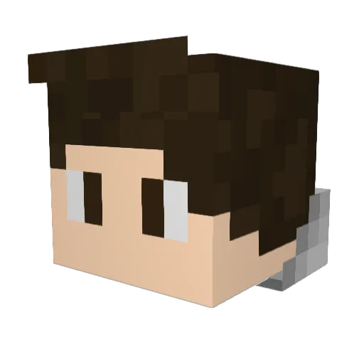 elijahmud Minecraft avatar head, 3D render