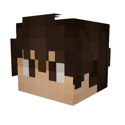 elijames_ Minecraft avatar head, 3D render