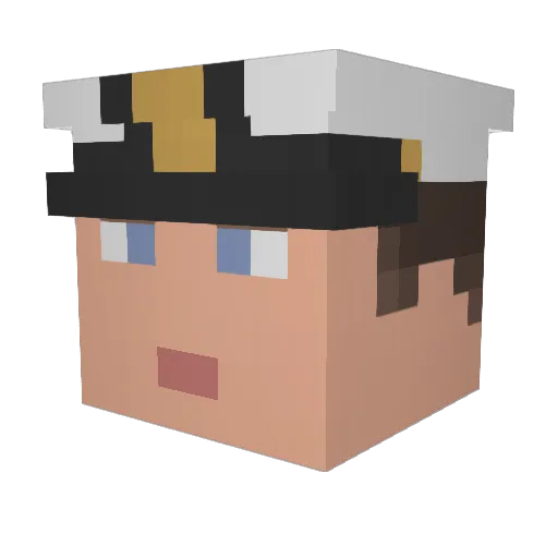 elikaar Minecraft avatar head, 3D render