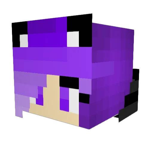 elilahav Minecraft avatar head, 3D render