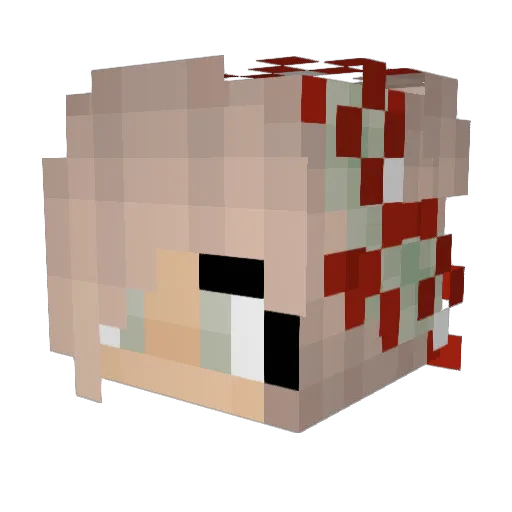 elimendes Minecraft avatar head, 3D render