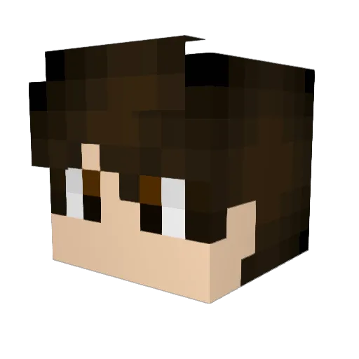 elioDH Minecraft avatar head, 3D render
