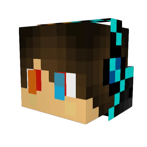 eliottyoshi Minecraft avatar head, 3D render