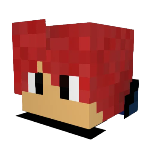 eliperik Minecraft avatar head, 3D render