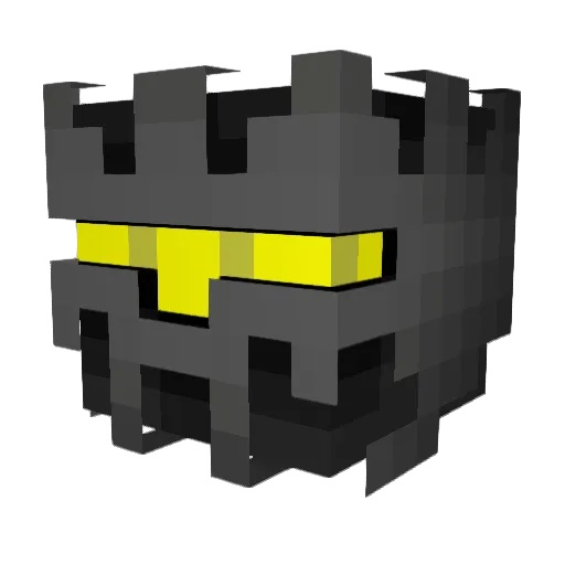 eliphatic Minecraft avatar head, 3D render