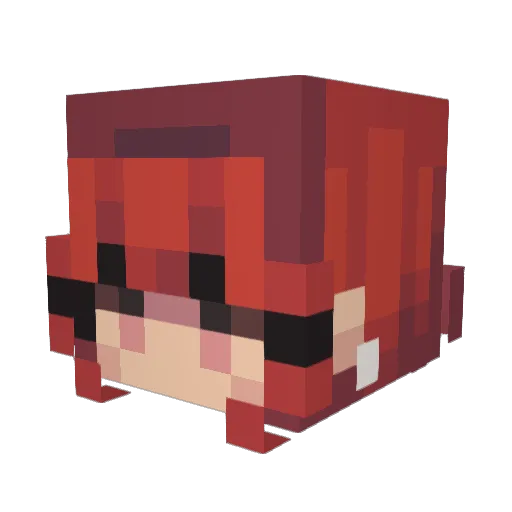 elisa1337 Minecraft avatar head, 3D render