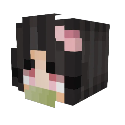 elisabethshin Minecraft avatar head, 3D render