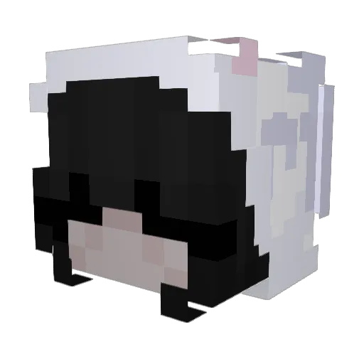 elisayay Minecraft avatar head, 3D render