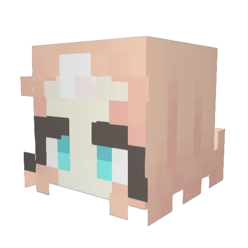 elise2956 Minecraft avatar head, 3D render