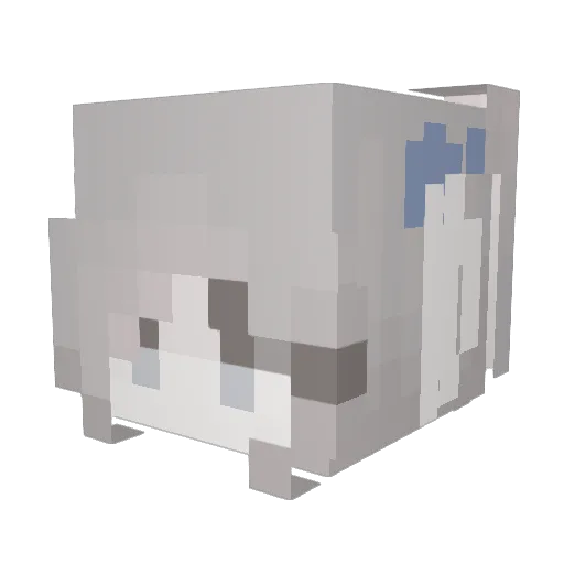 eliseaveee Minecraft avatar head, 3D render