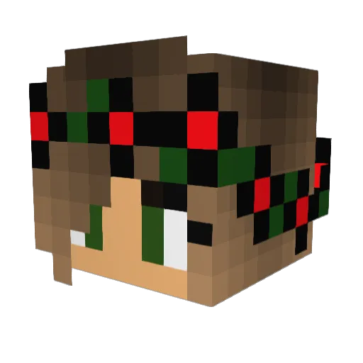 elisecraft2 Minecraft avatar head, 3D render