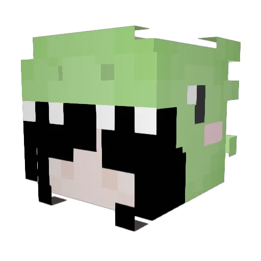 eliseisstinky Minecraft avatar head, 3D render
