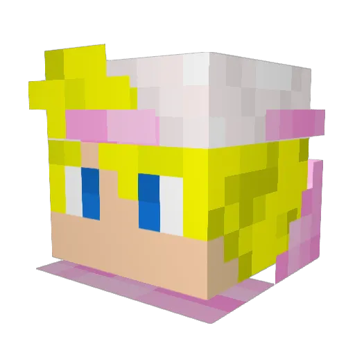 elishavan Minecraft avatar head, 3D render